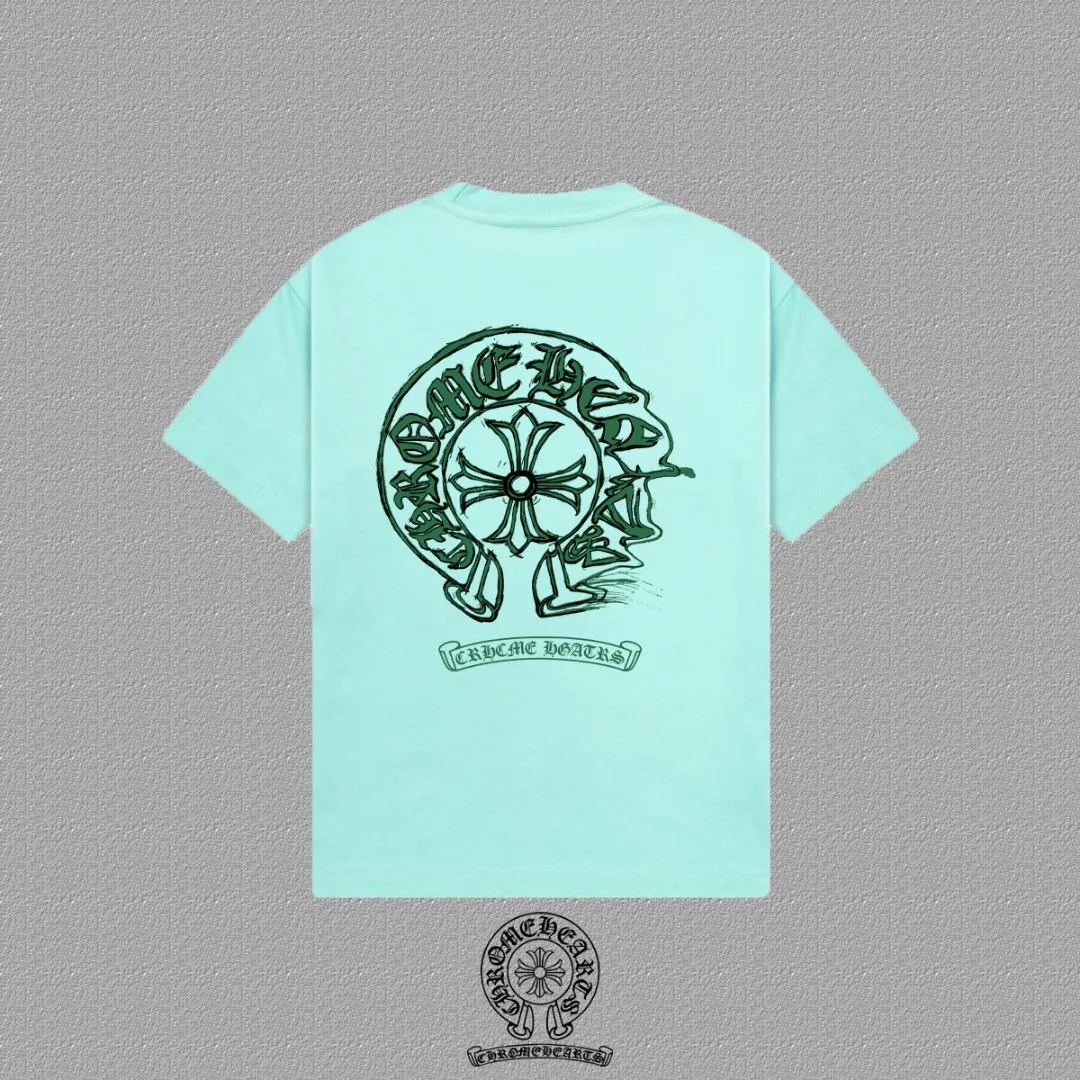 [CH ] 2026FW T LOGO Premium 26s Same Style ：Black White Green Size：S M L XL 2XL